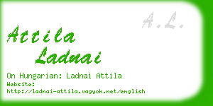 attila ladnai business card